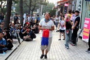 7月9日のチャンウォンでのSKY ACTの行事に参加中のキム・ミリャンさん