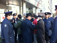 済州海軍基地建設抗議・3月13日東京・韓国大使館への抗議行動・その2