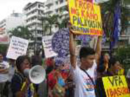 7月4日、フィリピン・バヤン　アメリカ大使館へ抗議行動・その6