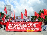 フィリピン・アキノ大統領の施政方針演説にBAYANが抗議行動・その5