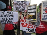 8・6 マニラの日本大使館前で反戦反核を闘ったBAYAN、KMU・その3