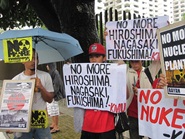 8・6 マニラの日本大使館前で反戦反核を闘ったBAYAN、KMU・その5