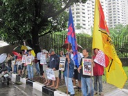 8・6 マニラの日本大使館前で反戦反核を闘ったBAYAN、KMU・その6