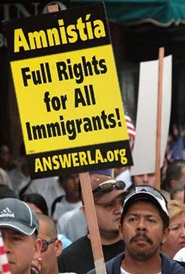 移民の権利のためのたたかい 2013年10月10日 、ワシントンDCの全国集会に参加