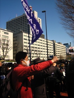 福島連帯　3・11テント前抗議行動・その7