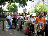 7．16川内原発再稼働をやめろ！規制委員会抗議行動・その10