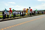 8月18日オスプレイ（空飛ぶ棺桶）反対！厚木基地への抗議行動・その10