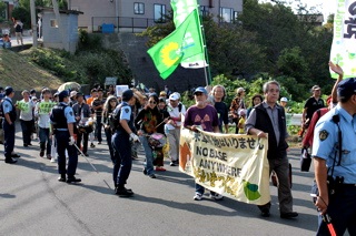 米軍基地はいらない！京丹後・米軍Xバンドレーダ搬入反対！9・28現地集会とデモ・その32