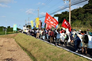 米軍基地はいらない！京丹後・米軍Xバンドレーダ搬入反対！9・28現地集会とデモ・その33