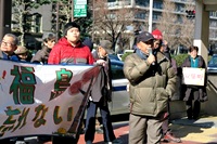 1月5日「再稼働許さん！経産省前集会」／「だまし討ち結審許さん！地裁前集会」／「テント新春記者会見」・その5