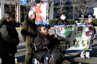 1月5日「再稼働許さん！経産省前集会」／「だまし討ち結審許さん！地裁前集会」／「テント新春記者会見」・その7