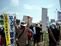 川内原発再稼働弾劾！現地抗議行動・その8