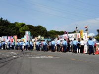 川内原発再稼働弾劾！現地抗議行動・その18