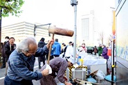 新春経産省前・餅つき大会・その2