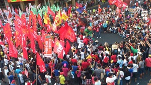 AWC-Japan's delegate join the May Day rally in Manila